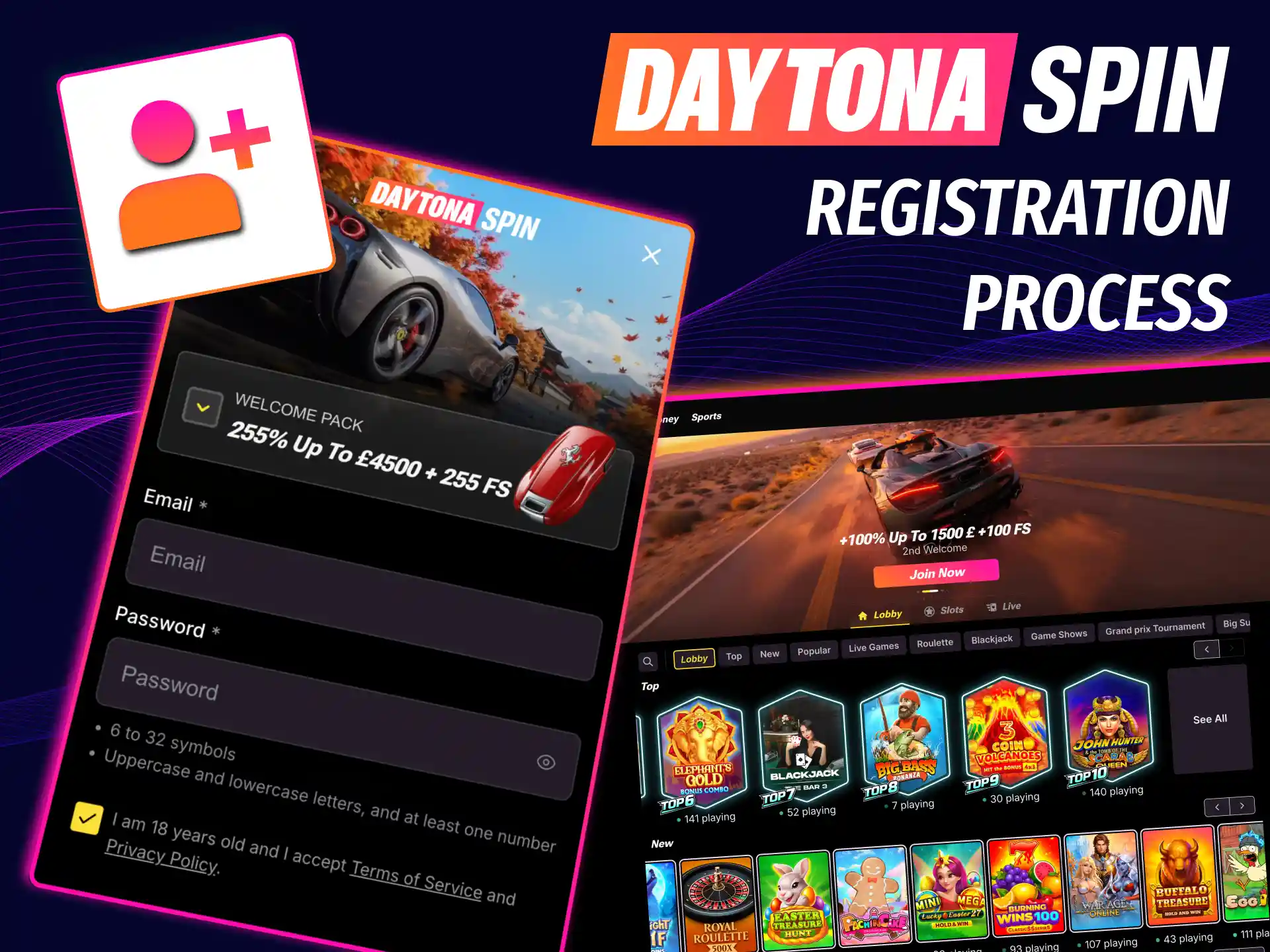 Account access and registration